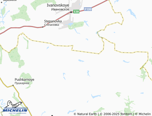 MICHELIN Nizhnyaya Grunya map - ViaMichelin