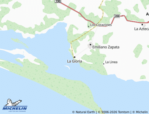 Carte MICHELIN La Gloria - ViaMichelin