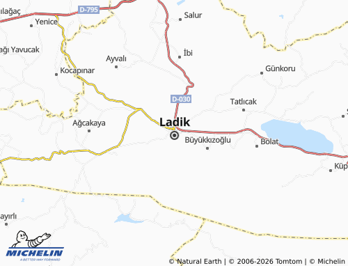MICHELIN Bahşi map - ViaMichelin