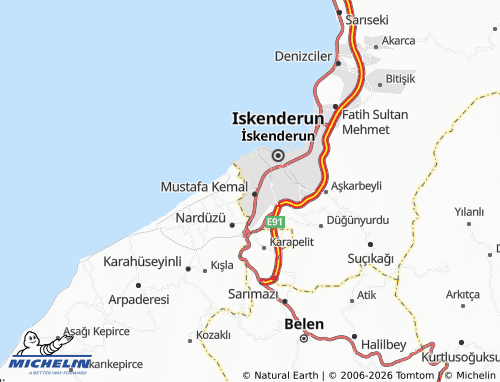 MICHELIN-Landkarte Gürsel - ViaMichelin
