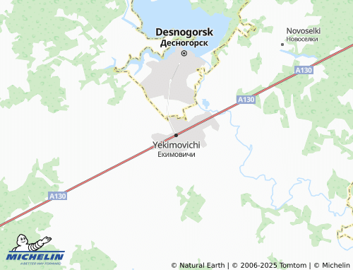 MICHELIN Yekimovichi map - ViaMichelin