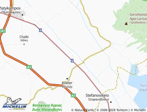 MICHELIN Lofiskos map - ViaMichelin