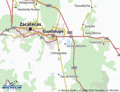 MICHELIN La Comarca Cuarta Sección map - ViaMichelin