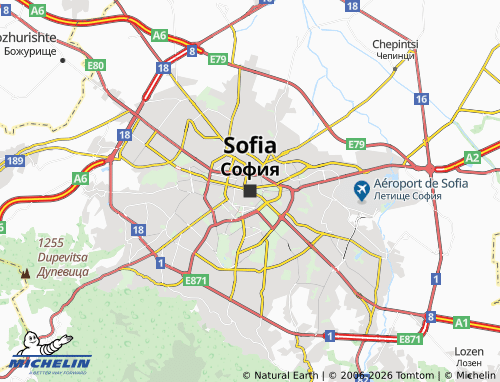 Carte MICHELIN Sofia - ViaMichelin
