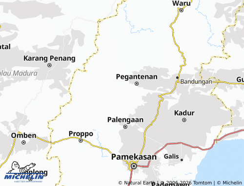 MICHELIN Palesanggar map - ViaMichelin