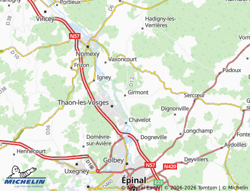 Mappa MICHELIN Girmont - ViaMichelin