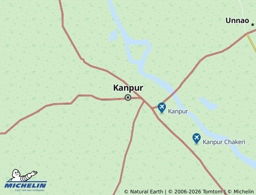 Kaart MICHELIN Kanpur - ViaMichelin