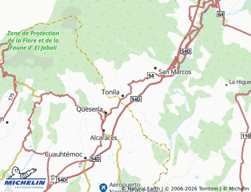 MICHELIN Zaguán Azul map - ViaMichelin