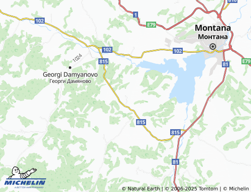 MICHELIN Bistrilitsa map - ViaMichelin