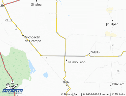 MICHELIN Morelia B map - ViaMichelin