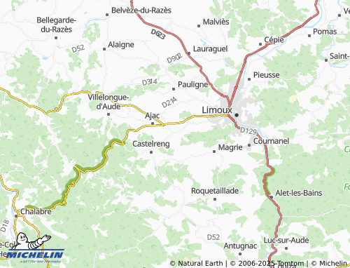Kaart MICHELIN La Digne-d'Amont - ViaMichelin