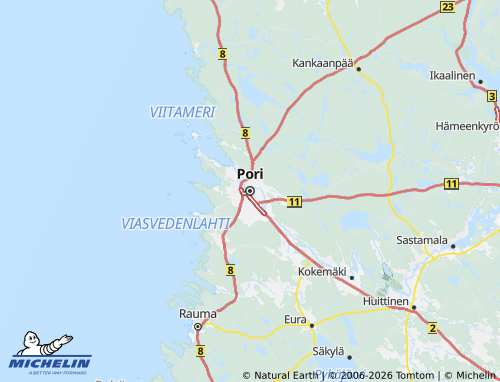 Carte MICHELIN Satakunta - ViaMichelin