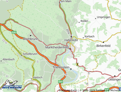 MICHELIN Glasofen map - ViaMichelin