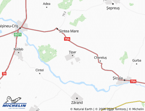Mappa MICHELIN Țipar - ViaMichelin