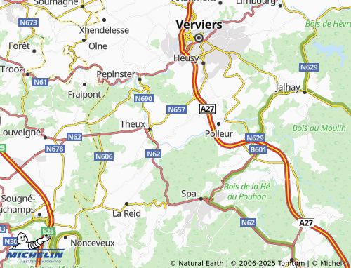 MICHELIN Sassor map - ViaMichelin