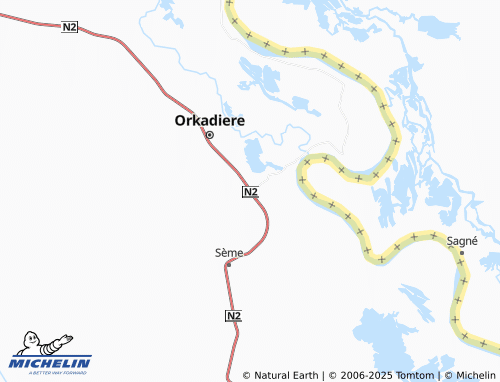 MICHELIN Gassambéri map - ViaMichelin