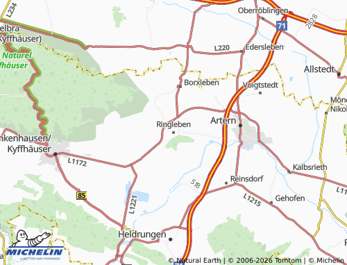 MICHELIN Ringleben map - ViaMichelin