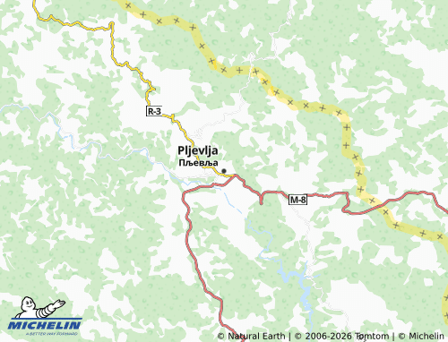 MICHELIN Pljevlja map - ViaMichelin