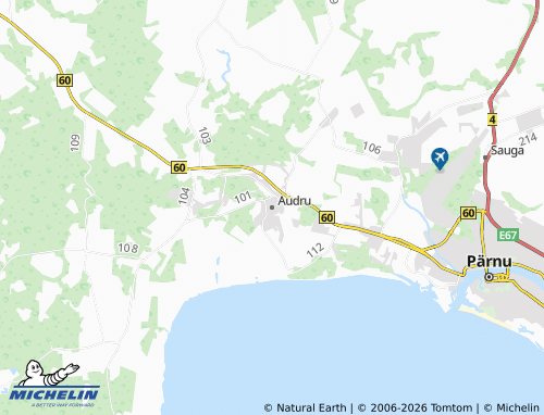 Mappa MICHELIN Audru - ViaMichelin