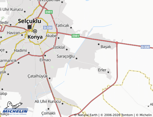 MICHELIN Saraçoğlu map - ViaMichelin