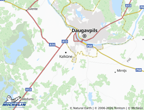 Mapa MICHELIN Kalkūni - ViaMichelin
