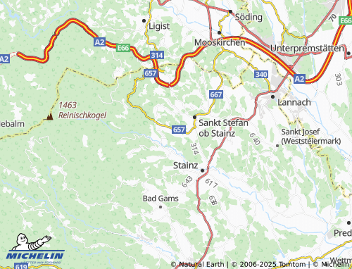 MICHELIN-Landkarte Niedergrail - ViaMichelin