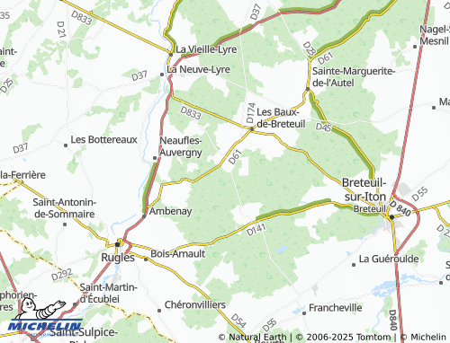 MICHELIN Rue Thierry map - ViaMichelin
