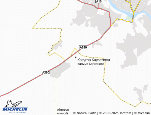 MICHELIN Kasyma Kaysenova map - ViaMichelin