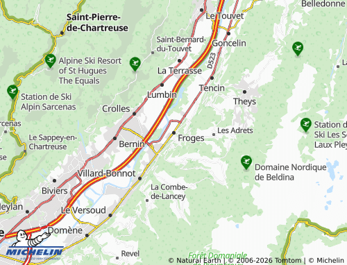 MICHELIN Froges map - ViaMichelin