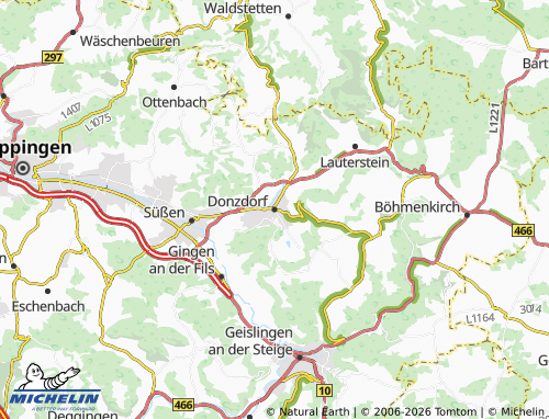 Mapa MICHELIN Donzdorf - ViaMichelin