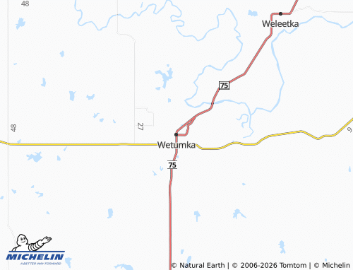 Mappa MICHELIN Wetumka - ViaMichelin