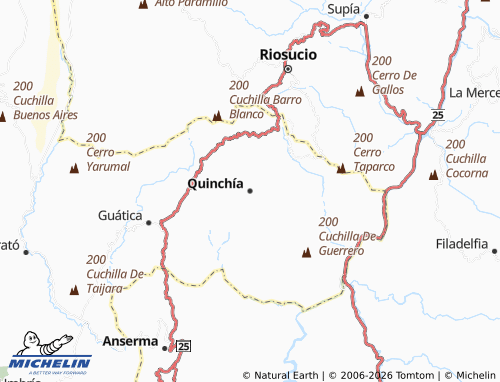 Carte MICHELIN Quinchía - ViaMichelin