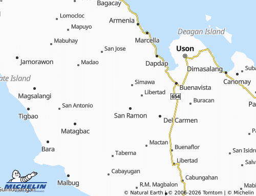 Mappa MICHELIN Bonifacio - ViaMichelin