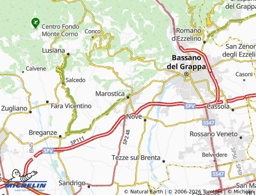 Mappa MICHELIN Marostica - ViaMichelin