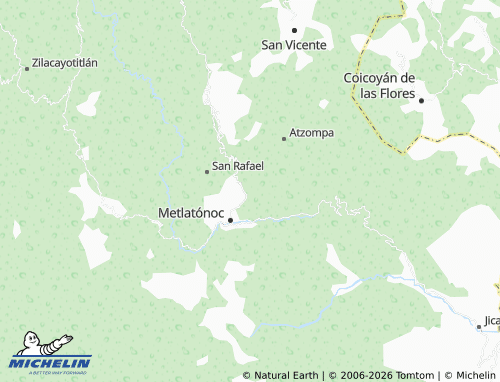 MICHELIN Juquila, Yuvinani map - ViaMichelin