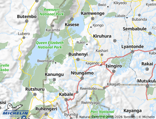 Mapa MICHELIN Bushenyi Municipality - ViaMichelin