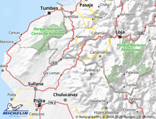 MICHELIN Macará map - ViaMichelin
