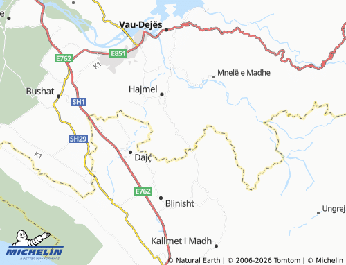 MICHELIN Nenshat map - ViaMichelin
