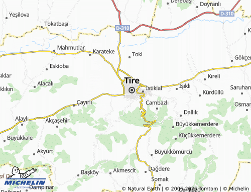Kaart MICHELIN Turan - ViaMichelin
