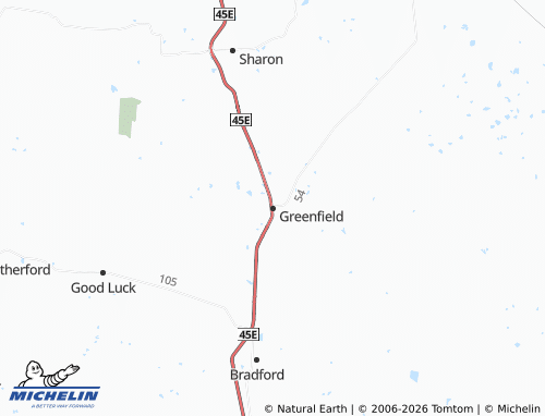 Mapa MICHELIN Greenfield - ViaMichelin
