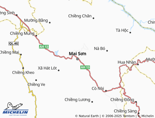 MICHELIN Mai Sơn map - ViaMichelin