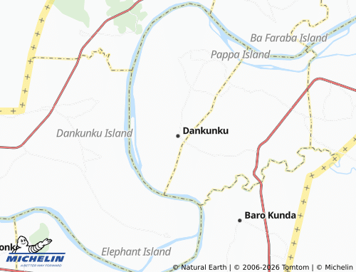 Mappa MICHELIN Dankunku - ViaMichelin
