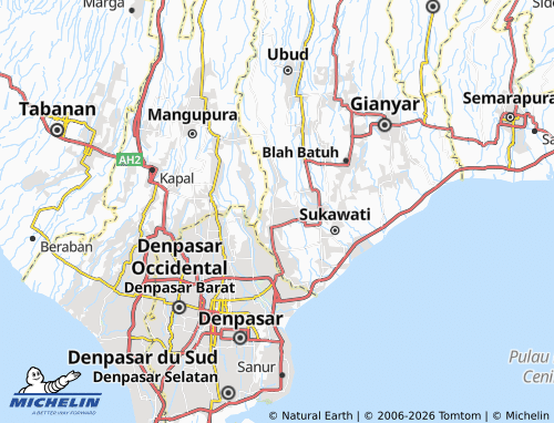 Mapa MICHELIN Singapadu - ViaMichelin