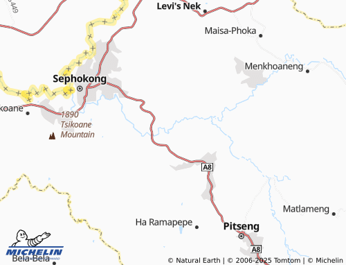 MICHELIN Tlapaneng map - ViaMichelin