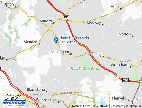 Mappa MICHELIN Bellingham - ViaMichelin