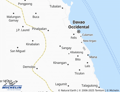 MICHELIN Sangay map - ViaMichelin