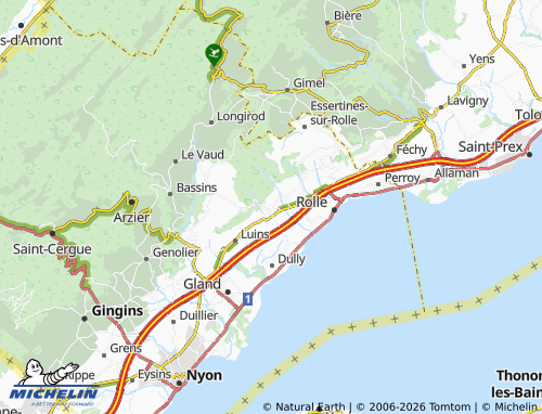MICHELIN Gilly map - ViaMichelin