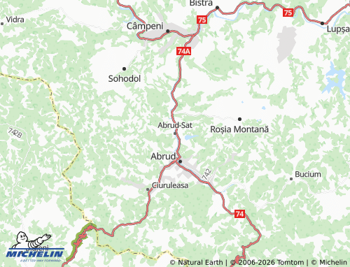 MICHELIN Abrud-Sat map - ViaMichelin