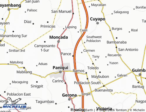 MICHELIN Pance map - ViaMichelin