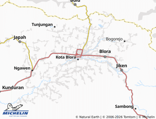 MICHELIN-Landkarte Kota Blora - ViaMichelin